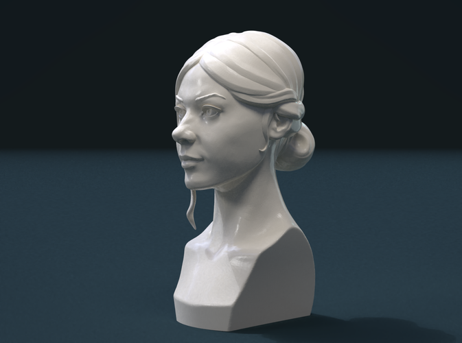 Girls Head 3D Print 212037