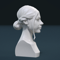 Small Girls Head 3D Printing 212038