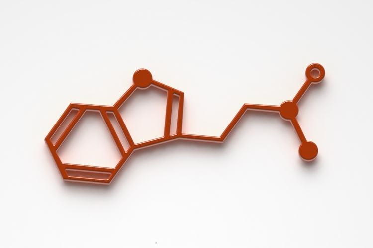 DMT Molecule Earings/Neclace 3D Print 21232
