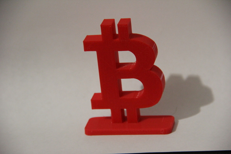 Simple Bitcoin Stand 3D Print 21233