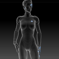 Borg Implants of Seven of Nine. Jeri Ryan. Star Trek - Thumbnail 3