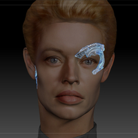 Borg Implants of Seven of Nine. Jeri Ryan. Star Trek - Thumbnail 6