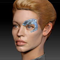 Borg Implants of Seven of Nine. Jeri Ryan. Star Trek - Thumbnail 7