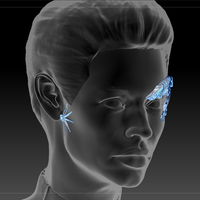 Borg Implants of Seven of Nine. Jeri Ryan. Star Trek - Thumbnail 11
