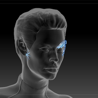 Borg Implants of Seven of Nine. Jeri Ryan. Star Trek - Thumbnail 12