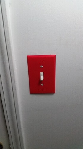 ON/OFF Wall Plate for Light Switch 3D Print 21239