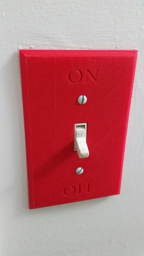ON/OFF Wall Plate for Light Switch 3D Print 21240
