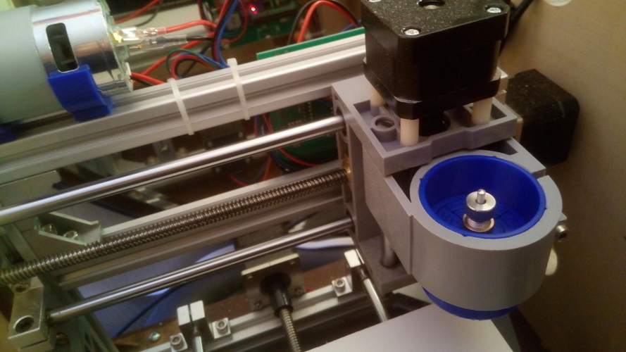 Drag-Knife Mount via Diaphragm Flexure 3D Print 212449