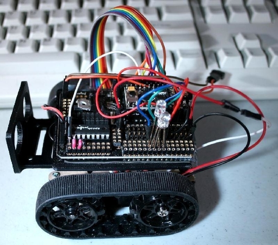 ZUMO chassis + d.c. Motor Driver + RoboGuts™ + PICAXE 28X2 3D Print 212485