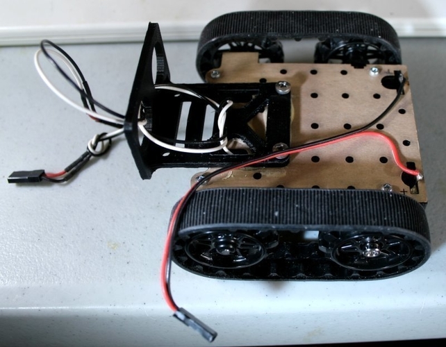 ZUMO chassis + d.c. Motor Driver + RoboGuts™ + PICAXE 28X2 3D Print 212486