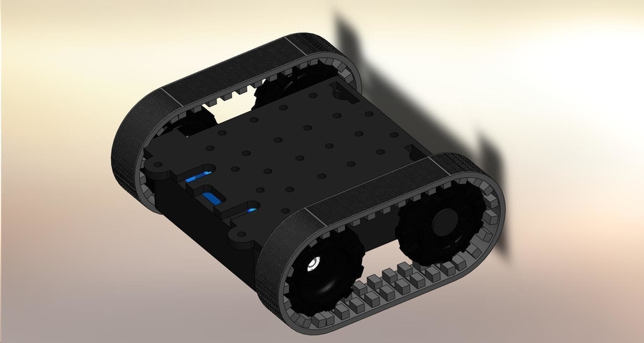 ZUMO chassis + d.c. Motor Driver + RoboGuts™ + PICAXE 28X2 3D Print 212487