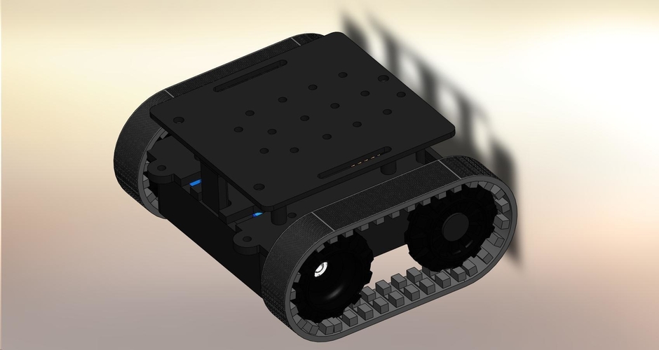 ZUMO chassis + d.c. Motor Driver + RoboGuts™ + PICAXE 28X2 3D Print 212489