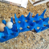 Small 3D Printed Egg Crate, interlocking and stackable 3D Printing 212495