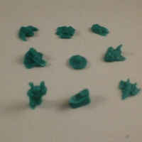 Tiny Low-Poly Space Ship Tokens - Full Set - Thumbnail 5