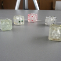Embedded Skull Dice for transparent print - Thumbnail 1