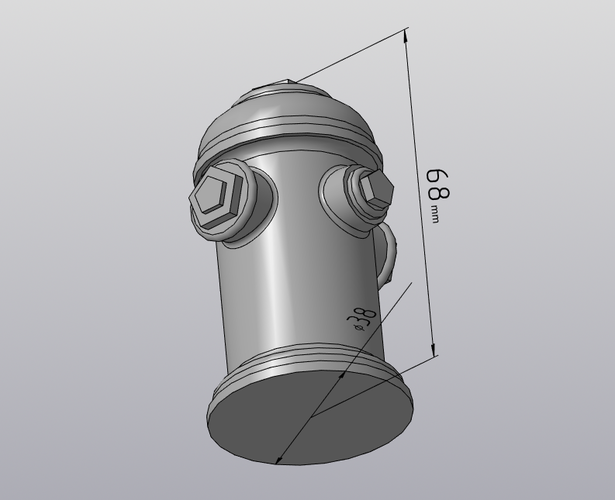 Fingerboard Fire Hydrant 3D Print 212598