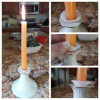 Small   Flexible Candle Drip Catcher aka Bobeche 3D Printing 212622