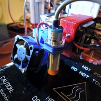 Small Sintron MK8 Extruder Z-Sensor and Cooling Fan bracket 3D Printing 21272