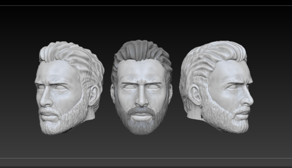 Medium Head Steve Rogers (Infinity War ver.) 3D Printing 212730