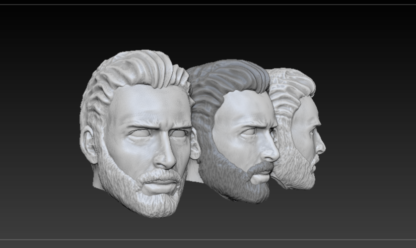 Head Steve Rogers (Infinity War ver.) 3D Print 212732