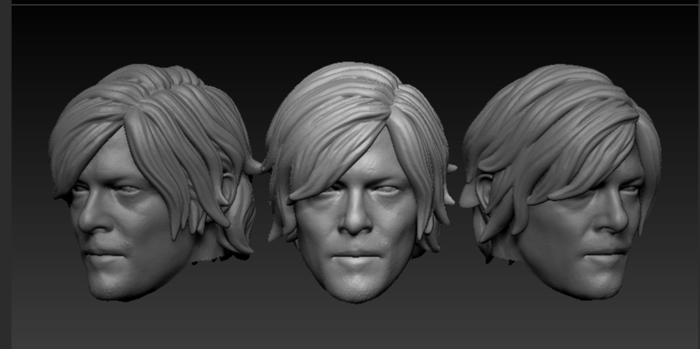 Head Daryl Dixon The Walking Dead 3D Print 212734