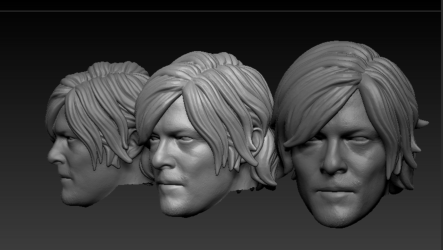 Head Daryl Dixon The Walking Dead 3D Print 212735