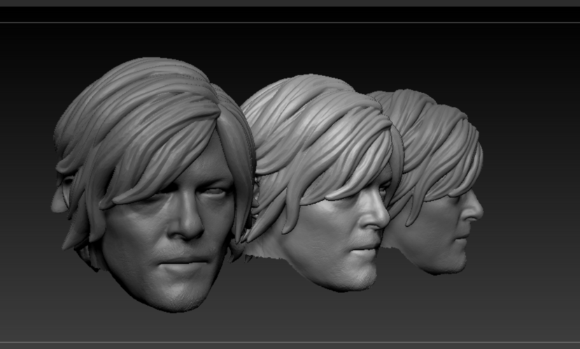 Head Daryl Dixon The Walking Dead 3D Print 212736