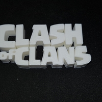 Small Clash of Clans Logo  3D Printing 212914