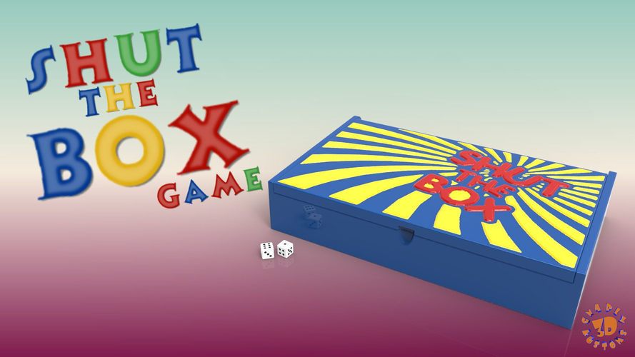Shut The BOX Game 3D Print 212927