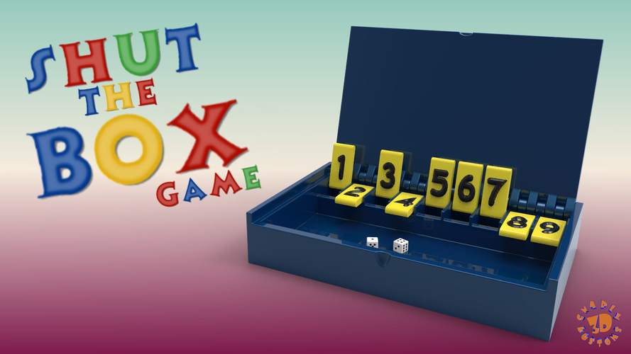 Shut The BOX Game 3D Print 212938