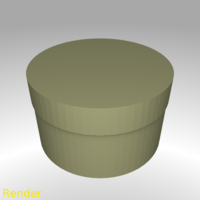 Small Round Shaped Box - Small 3D Printing 212954