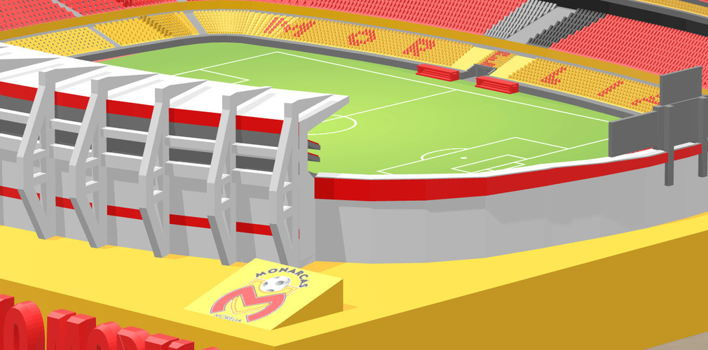 Monarcas Morelia - Estadio Morelos 3D Print 212966