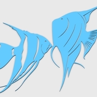 ANGEL FISH WALL ART \ DECOR - Thumbnail 3