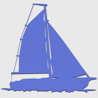 SAILING BOAT FOR WALL DECORATION_5 - Thumbnail 1