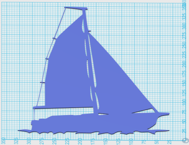 SAILING BOAT FOR WALL DECORATION_5 3D Print 213052