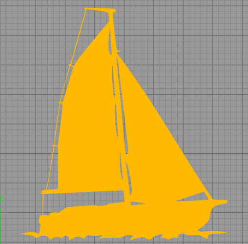 SAILING BOAT FOR WALL DECORATION_5 3D Print 213053