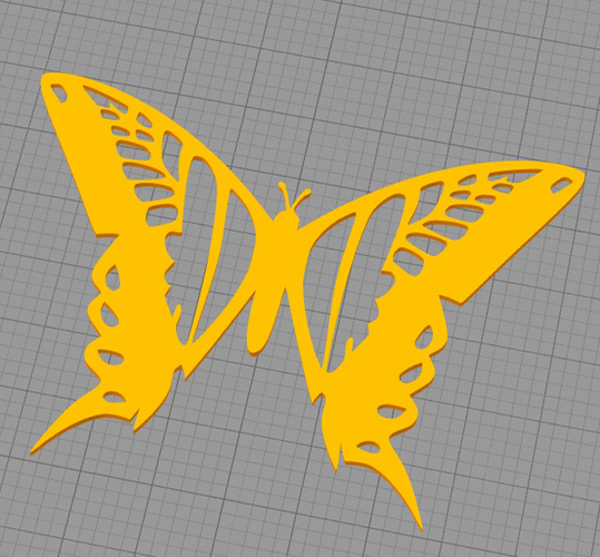 Wall Butterfly  3D Print 213057
