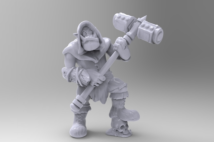Skull Crushing Orc 3D Print 213100