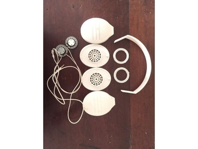 Tremors - A 3D printed customizable Headphone 3D Print 213147