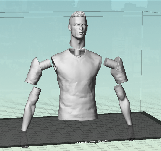 Cristiano Ronaldo V2 3D Print 213198