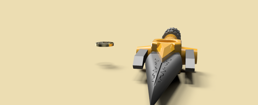 power dagger super sentai ranger amarillo 3D Print 213257