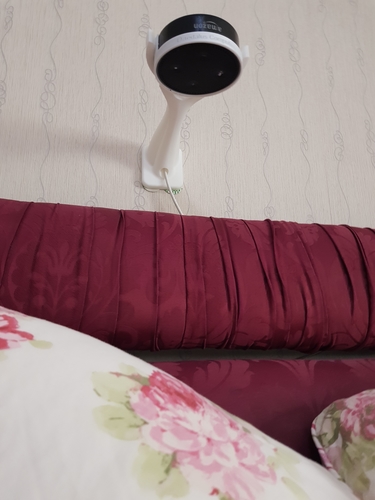Amazon Echo Dot Over-Bed Hanging Gimballed Mount 3D Print 213273