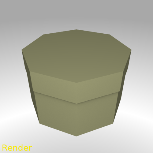 Octagon Shaped Box - Small 3D Print 213284