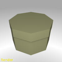 Small Octagon Shaped Box - Small 3D Printing 213284