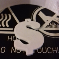 Cash Dollar Silhouette Key Chain - Thumbnail 2