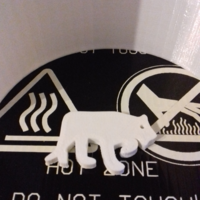 Tiger Silhouette Key Chain - Thumbnail 2