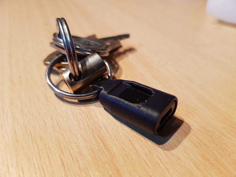 USB-C Adapter Key Fob for Samsung (and other) phones