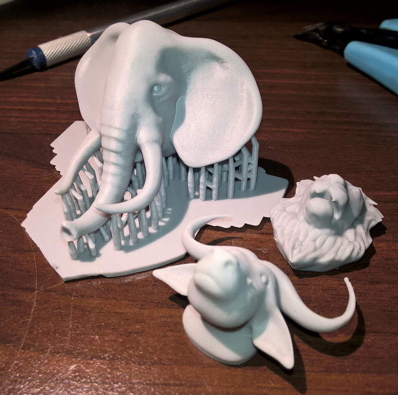 Refrigerator magnet rhino, lion,buffalo ,hippo and elephant 