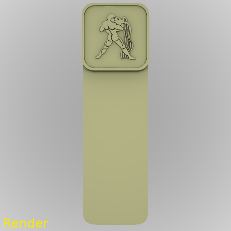 Aquarius Zodiac Reading Bookmark
