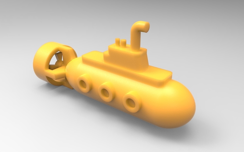 Toy submarine 3D Print 21339